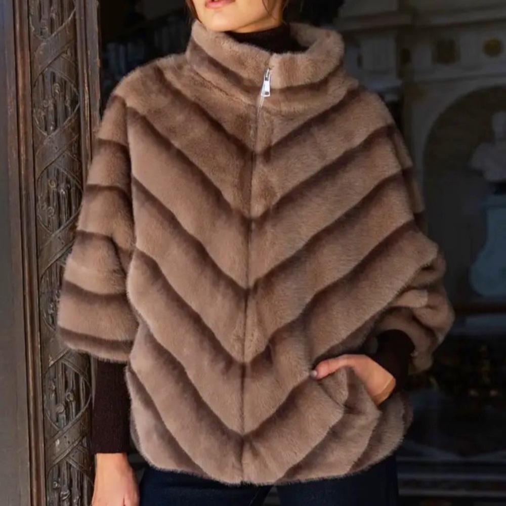 ShopEvelynne Brown Faux Fur Jacket